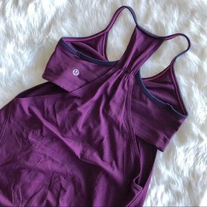 Lululemon Maroon Burgundy Plum No Limits Tank Top